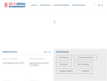 Tablet Screenshot of bea-union-investment.com